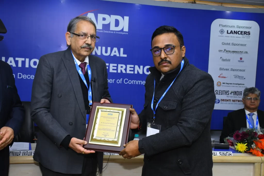 ADPI Award Ceremony Detective Devvrat.